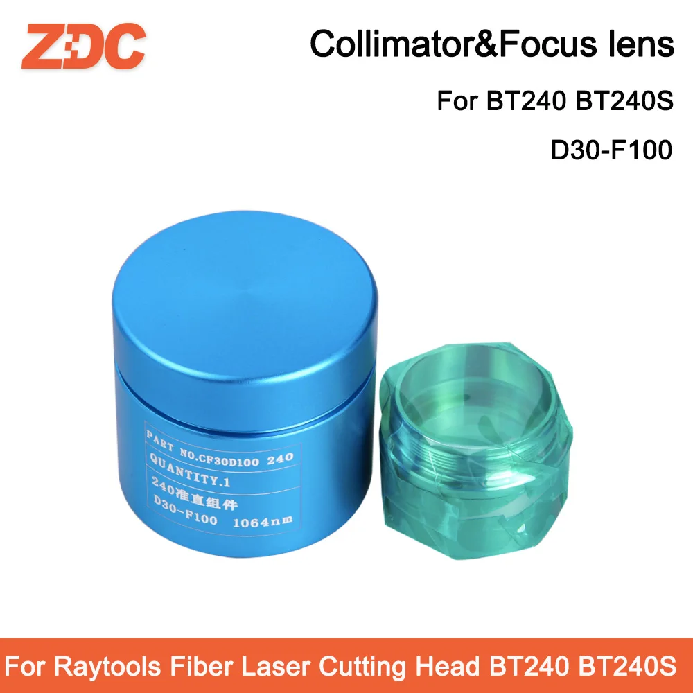 Imagem -03 - Fibra Raytools Colimador Lens & Foco Lente D30 F100 125 mm para Fibra Raytools Cabeça de Corte a Laser Bt240 Bt240s 04kw