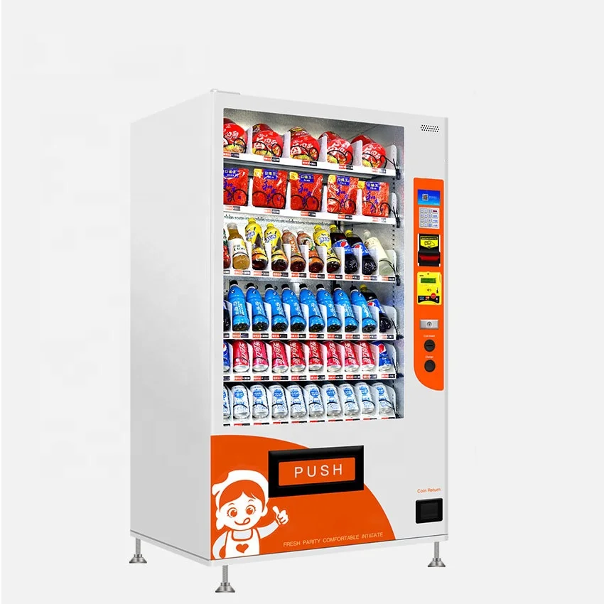 Automatic Intelligent Smart Dispenser Vending Machine For Drink And Snack Cold Drinks Vending Machine