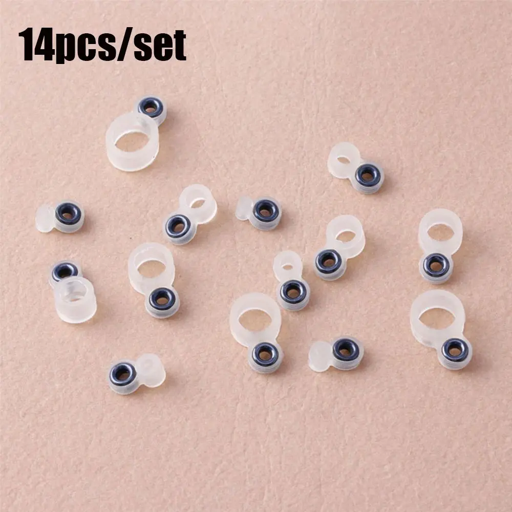 14Pcs Durable O Ring 1-14 Internal diameter Fishing Rod Wire Ring Eye Ceramic Ring Tip Repair Kit Fishing Line Guide