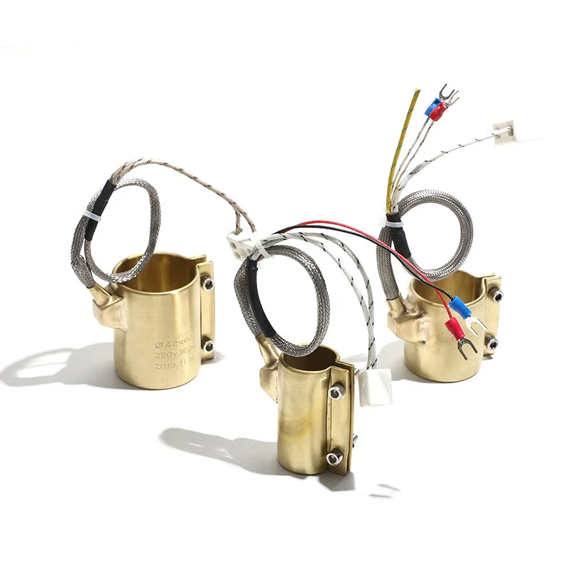 1PC 220V Electric Copper Barrel Brass Band Heater Ring ID 25/30/32mm Height 20-70mm For Injection Machine Heater 90-300W