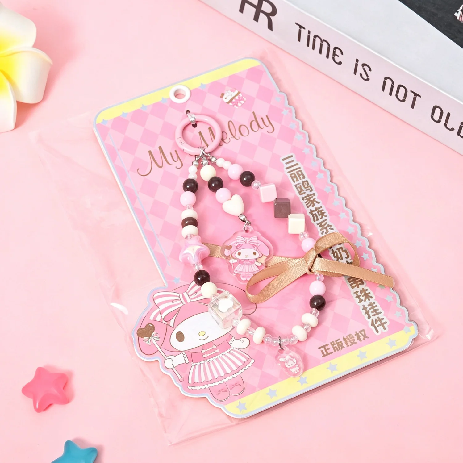 Hello Kitty, My Melody, Cinnamoroll: een sleutelhanger met personages, een sieraad voor je tas, een kleurrijk kralenontwerp, een leuk cadeau voor de feestdagen of een verjaardag, geschikt voor een