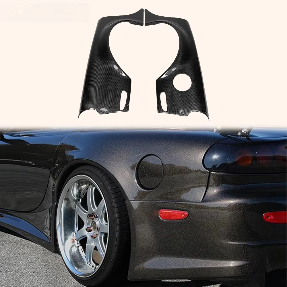 

For Mazda RX7 FD3S FD FK Style Carbon Fiber +30MM Wide Rear Fenders Replacement