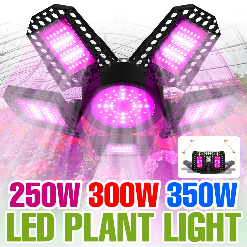 

350W Full Spectrum E27 Plant Grow Light LED Foldable Indoor Cultivation Lamp Greenhouse Tent Vegs Flower Seeds Fill Lightling