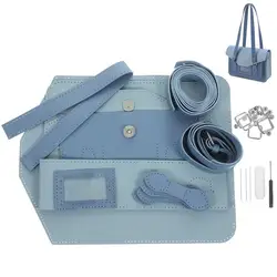 PU Knitting Bag Making Kit, Presente DIY, 1 Conjunto