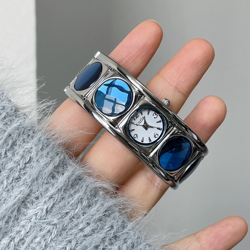 CILOA orologio da polso femminile 2025 nuovo marchio regalo rotondo autentico orologio da donna al quarzo impermeabile casual blu di alta qualità