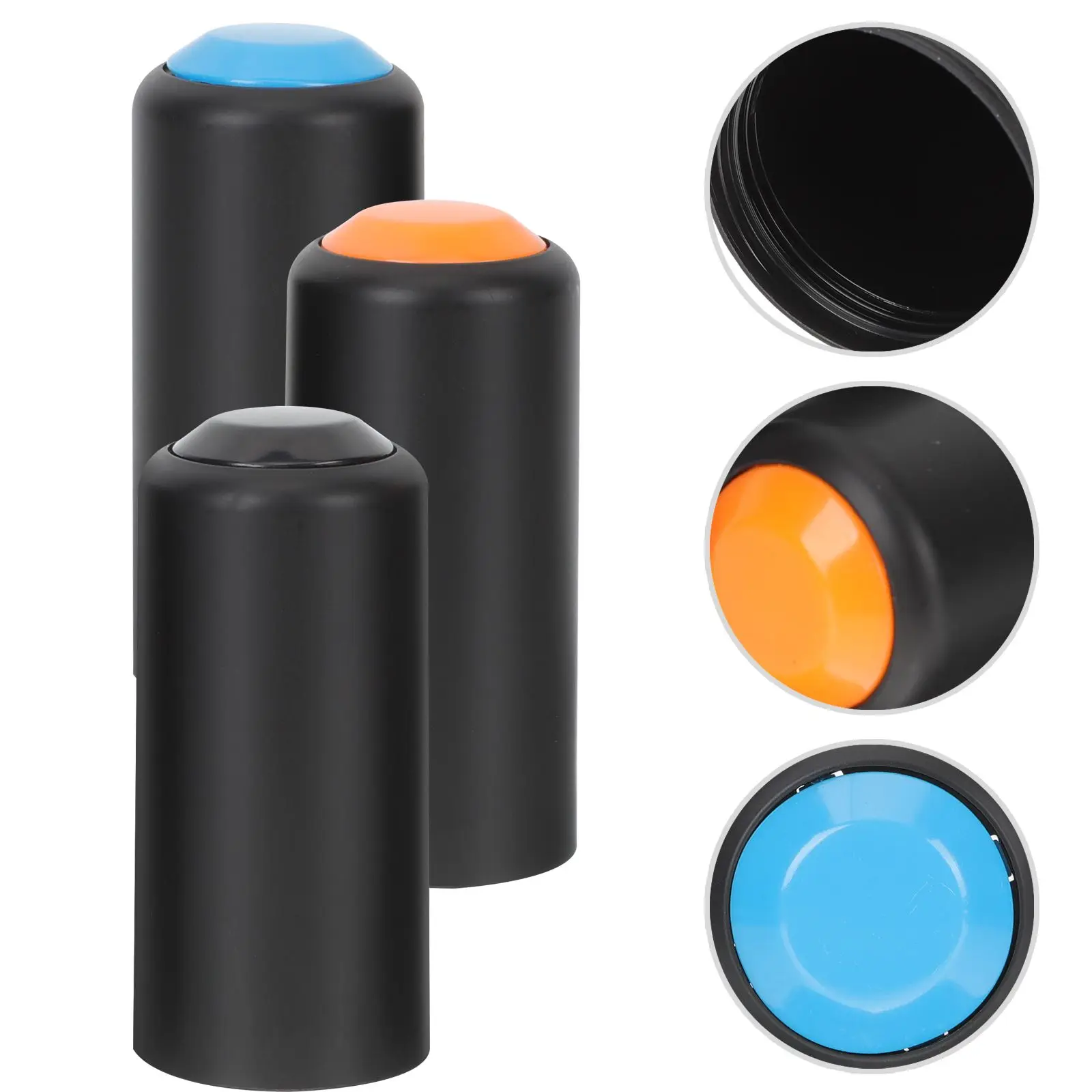 3 Pcs Microphone Tail Covers Durable Plastic Caps for Wireless Mic Easy Installation Colorful Options Practical