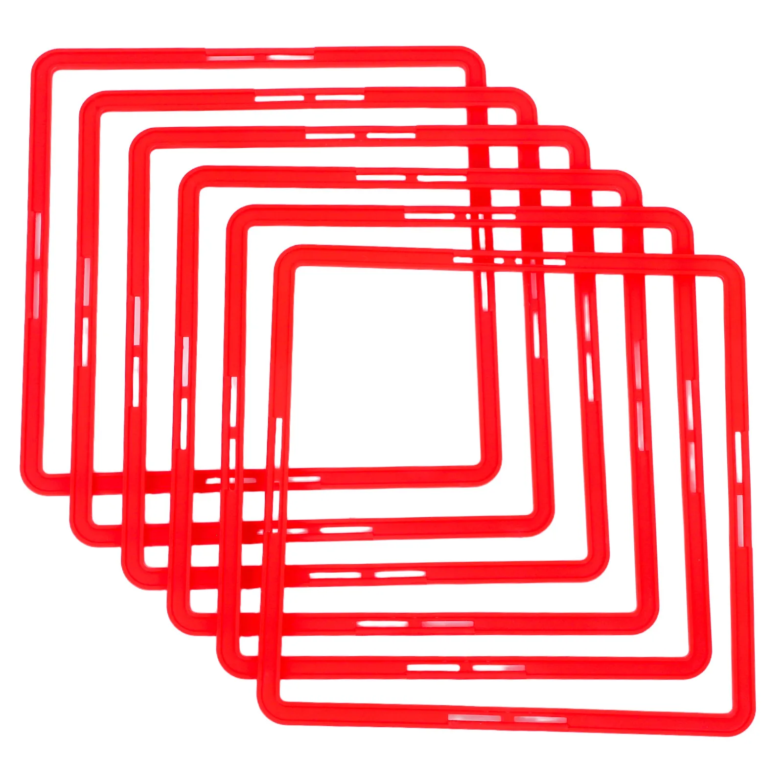 

Набор из 6 разноцветных кольцевых тренажеров для футбола: портативные многофункциональные кольца для развития скорости и ловкости, спортивные принадлежности для футбола и баскетбола