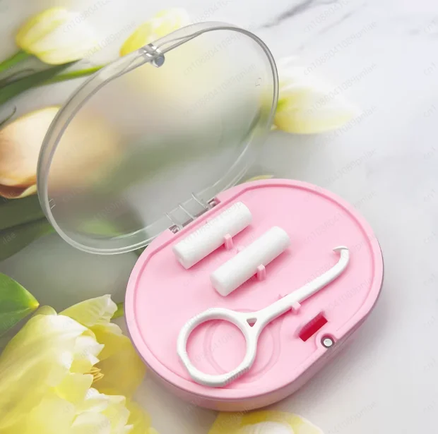 Invisible Braces Storage Box, Orthodontic Retainer Portable Box with Mirror Denture Box