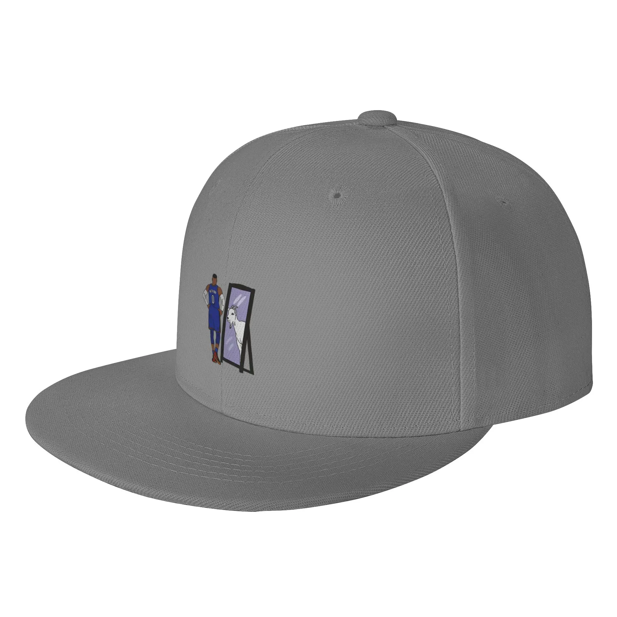 Fashion Russell Westbrook Mirror GOAT (Oklahoma City) Flat Brim Sun Hat  Uv Protection Women's Cap