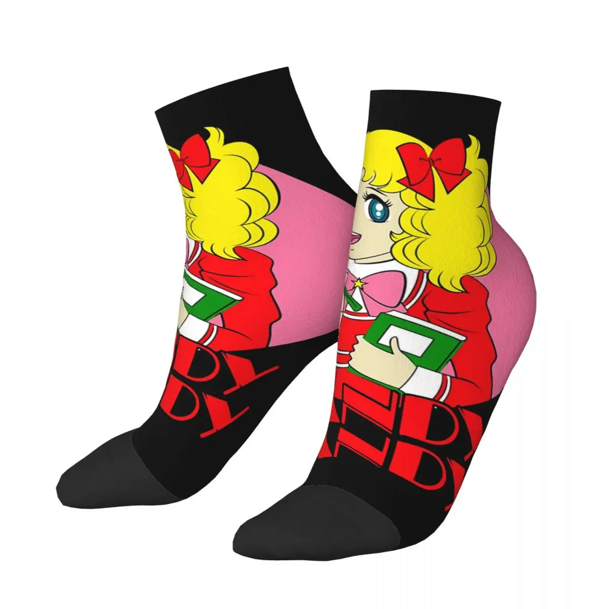 Candy Candy Anime Japan Essential Socks Harajuku Sweat Absorbing Stockings All Season Socks Accessories for Unisex Gifts