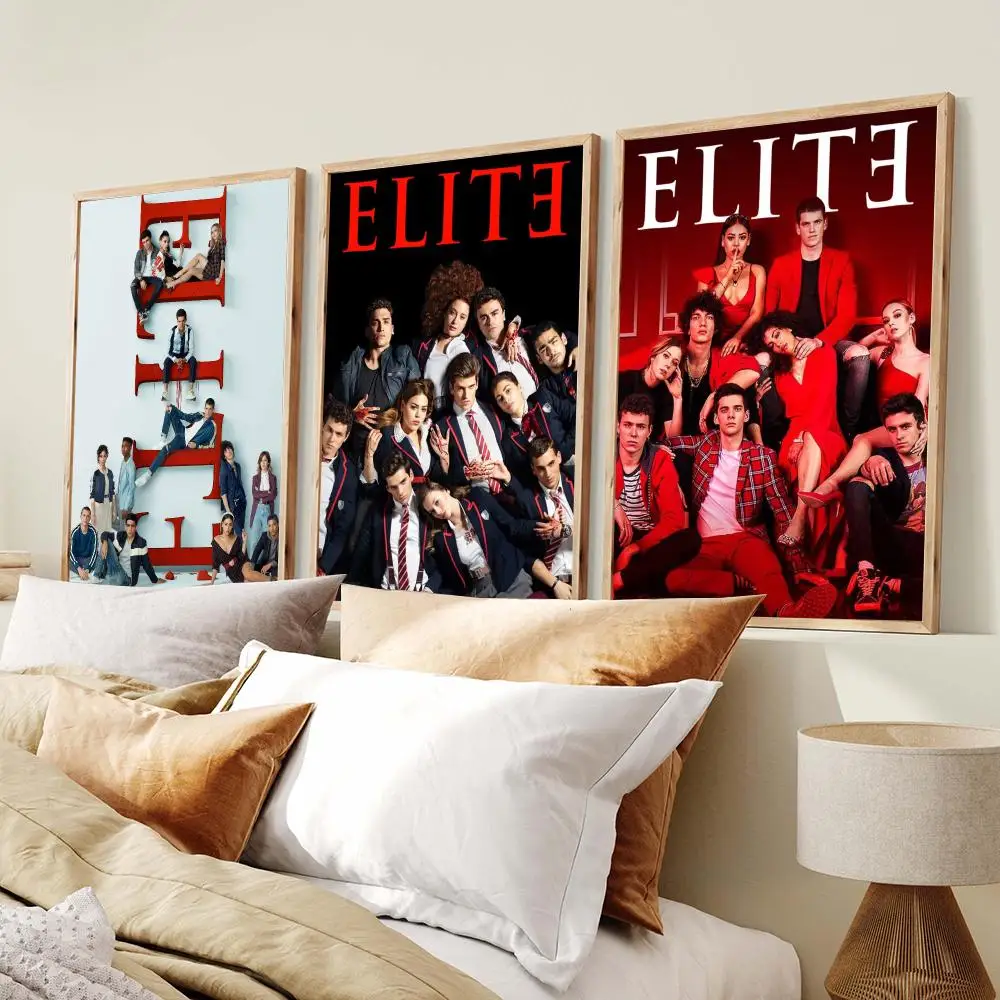 Teen Drama E-Elite Series Poster Modern Minimalist Wall Art Prints Poster Home Decor Interior Bedroom Living Room