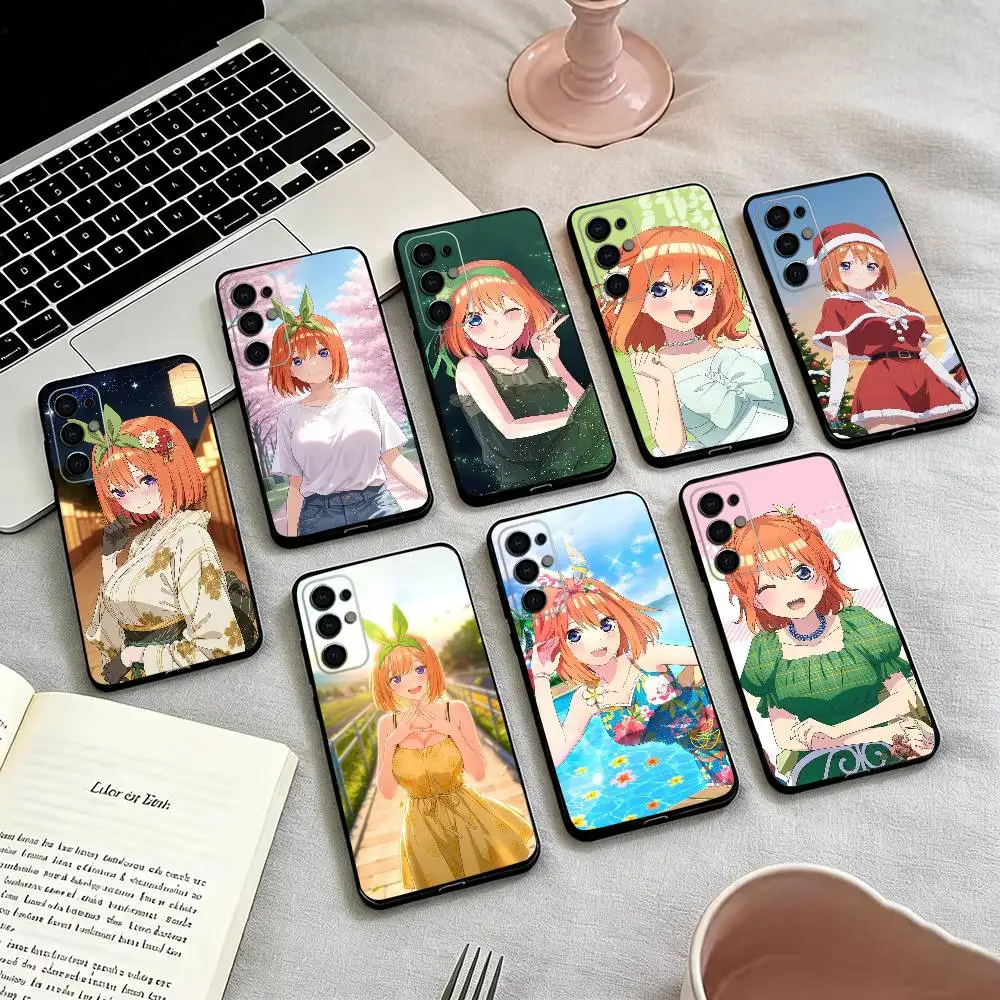 

Anime Yotsuba N-Nakano Phone Case Black Silicone Soft For Samsung S25,S24,S21,S22,S23,S30,Ultra,S20,Plus,Fe,Lite