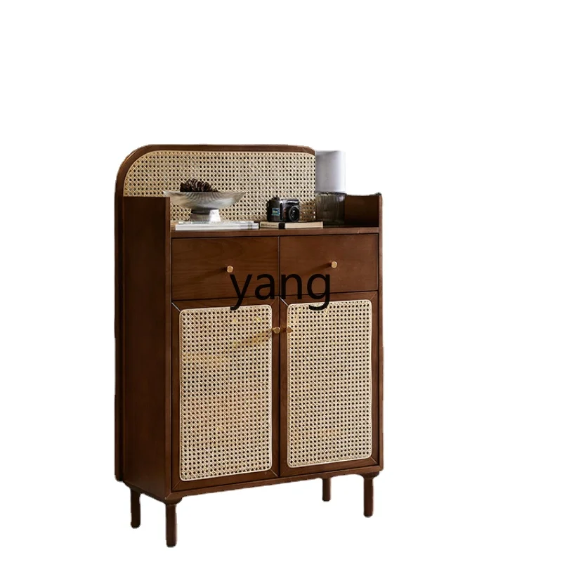 

Yhl Side Cabinet Log-Style Storage Side Cabinet Living Room Locker
