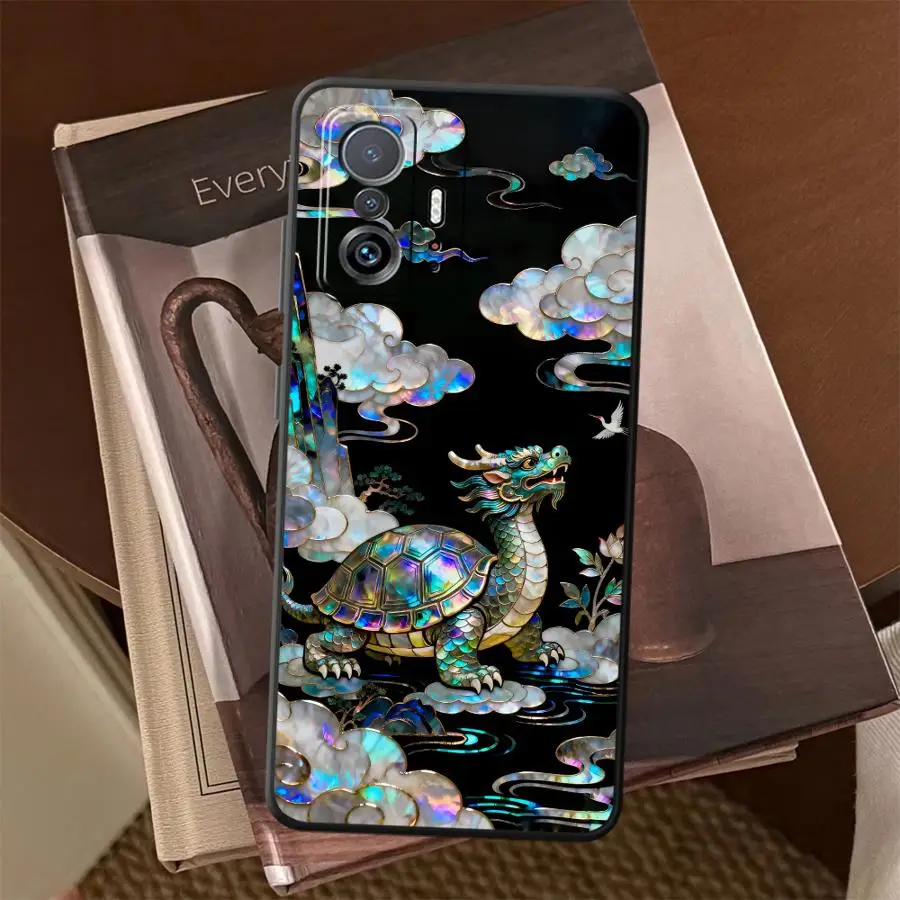 

Case for Xiaomi Mi 14 12T Pro 12 12X 11 10T 13 Lite 11T Funda Phone Cover Forest Animal Night