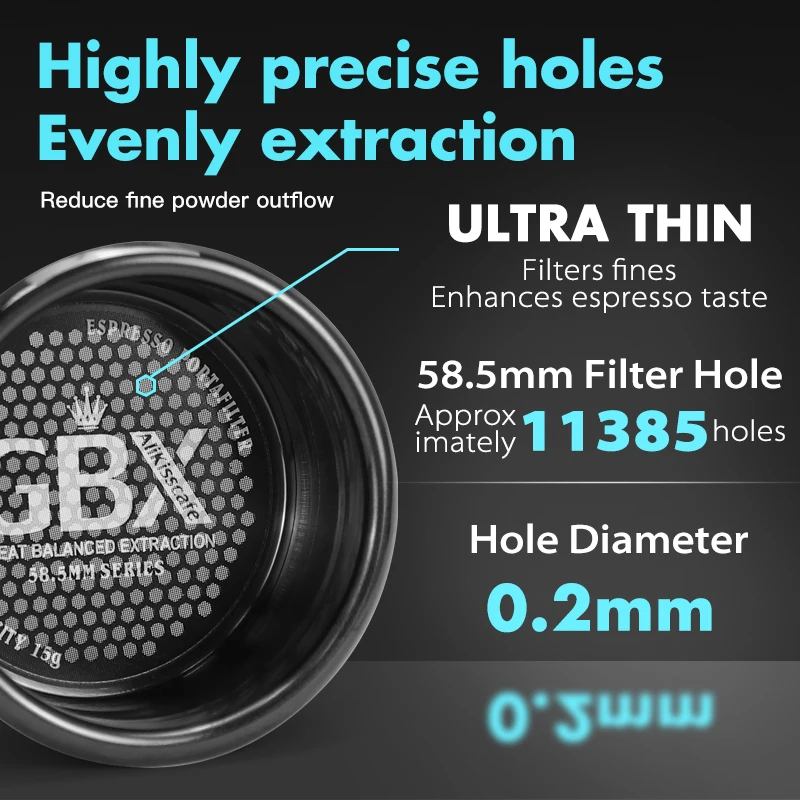 AliKisscafe 58mm Coffee Bottomless Portafilter Naked for E61 Gaggia Breville Hibrew H7 Espresso Machine Accessories Barista Tool