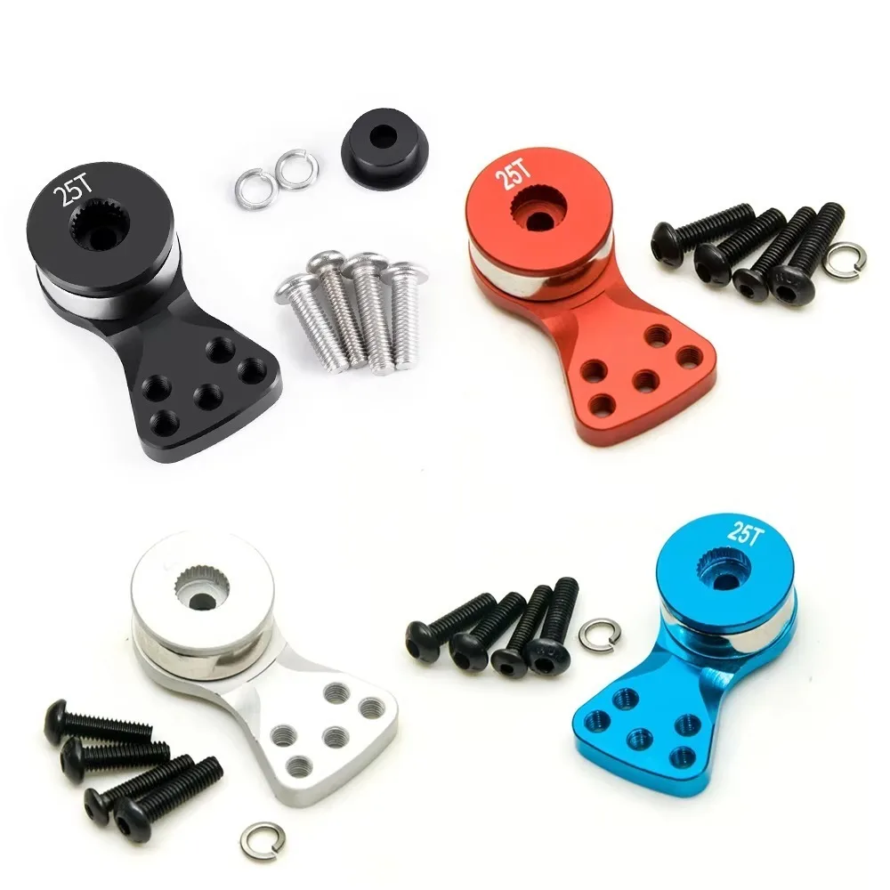 25T Servo Arm S/M/L Large Torque Design Steering Servo Arm Aluminum Alloy RC Car Servo Parts for Axial Tamiya RC Accessories