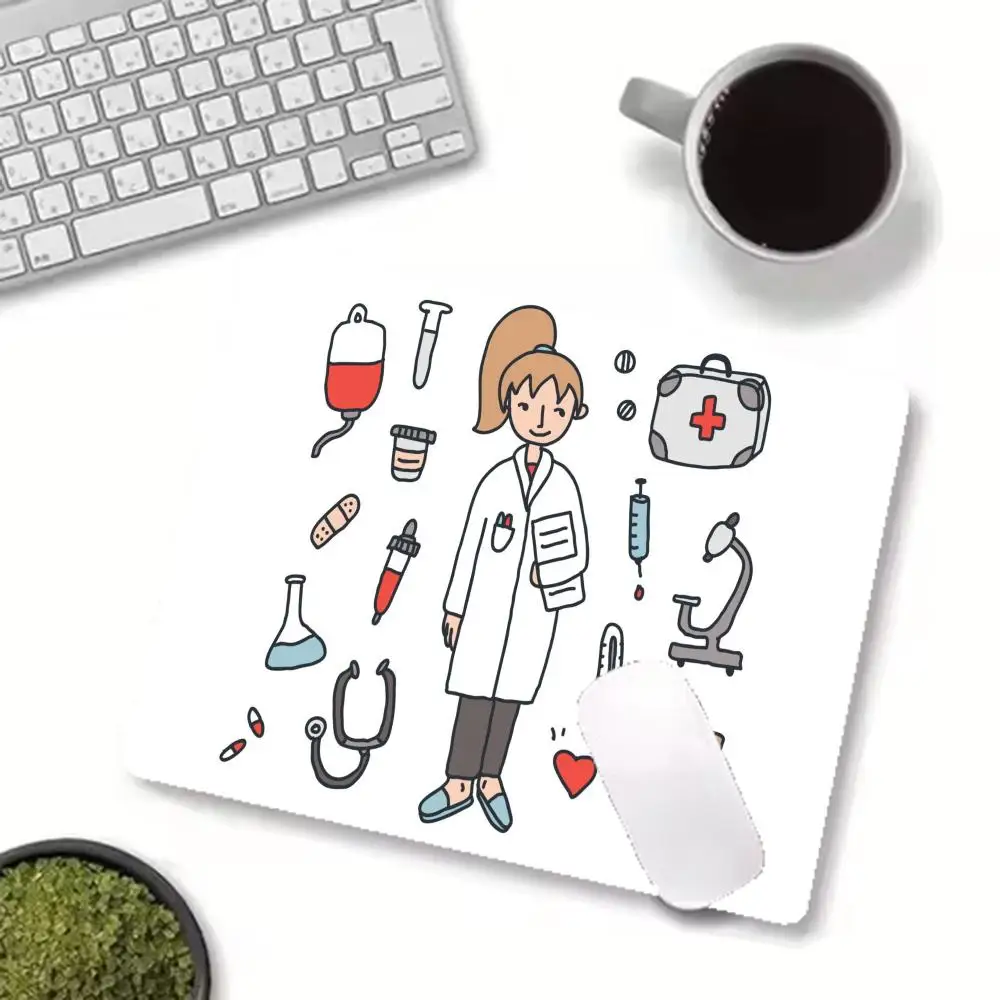 Table Mat Large Size Playmat Mousepad Fun Cartoon First Aid Kit Icon Design For Laptop Bedroom Learning Office Desktop