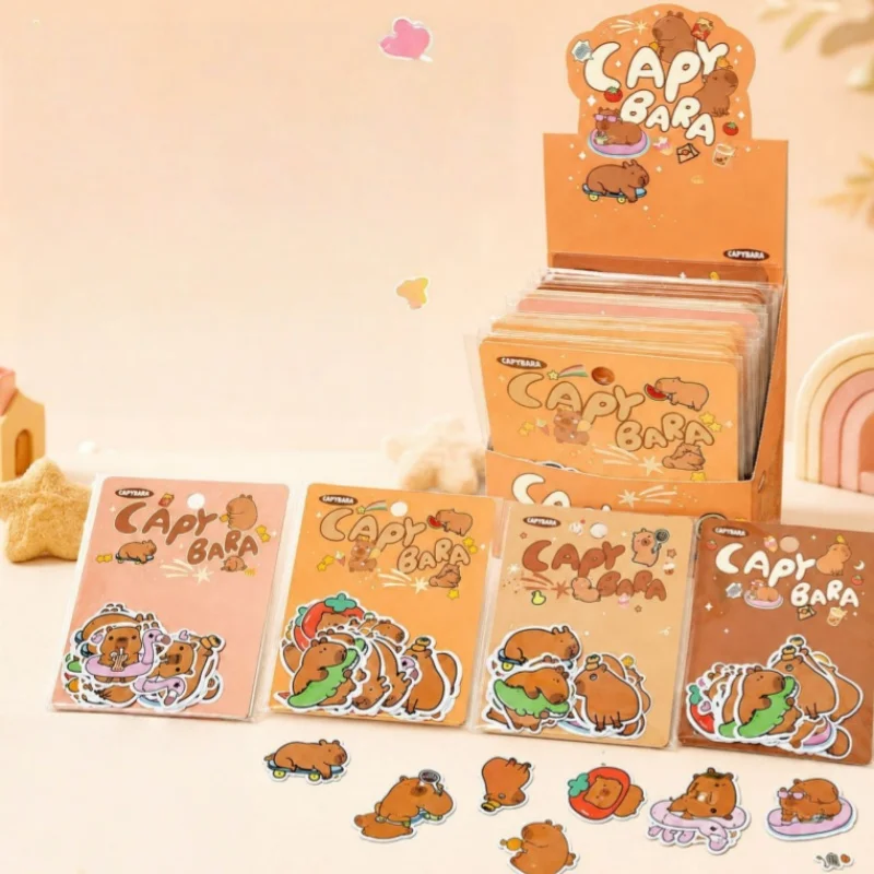 24pack-lot-kawaii-capybara-stickers-cute-scrapbooking-diy-diary-decorative-stationery-sticker-album-stick-label