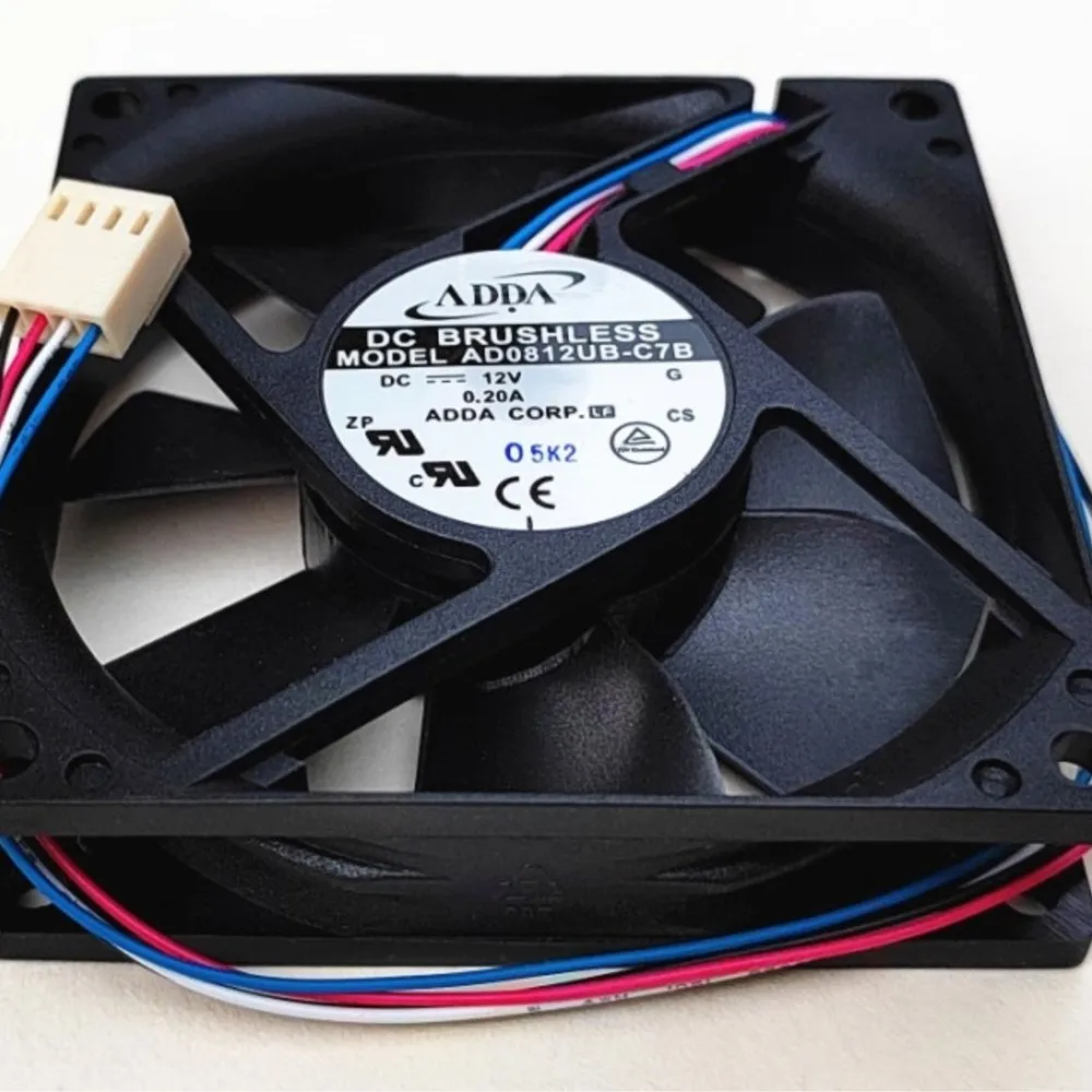 

Вентилятор AD0812UB-C7B 80 мм PWM, новый, для ADDA 8020 8CM, с двойным шарикоподшипником, 4-проводной, с регулировкой скорости, 12В 0.20А, охлаждающий кулер