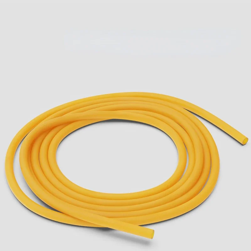 Yellow Nature Latex Rubber Hose, High Resilient, Elastic Surgical Medical Tube, Slingshot Catapult, 1mm, 2mm, 3mm-25mm, 1m, 5m