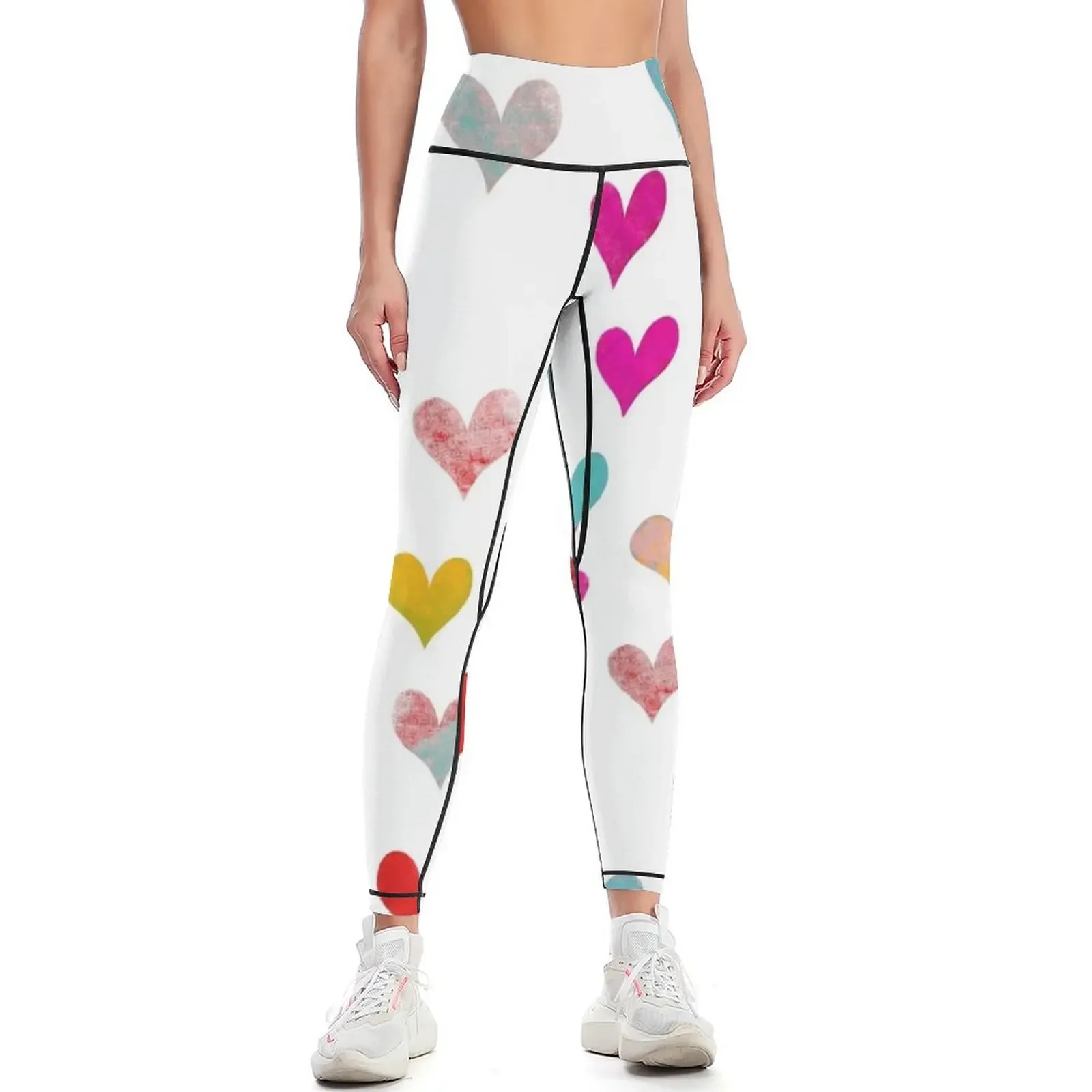 

Hearts Leggings Sweatpants Jogger pants push up legging gym womans Womens Leggings