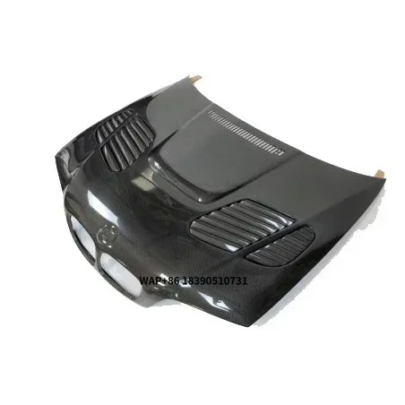 

E46 M3 Carbon Fiber Front Engine Hood GTR Carbon Fit for 3 Series E46 Coupe