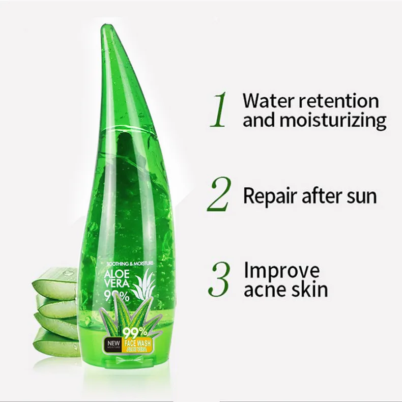 260ml aloe vera gel moisturizing and brightening skin tone acne-removing aloe vera gel after-sun gel moisturizing cream