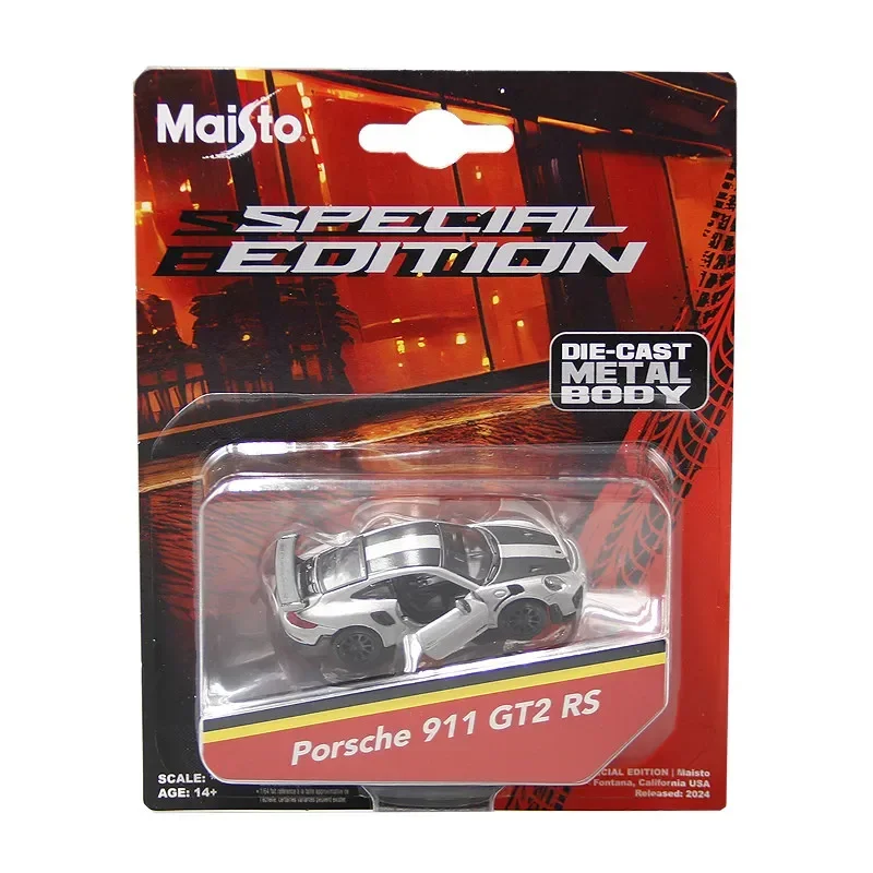 Maisto 1:64 Scale Porsche 911 GT2 RS Diecast Alloy Car Model Simulation Supercar Collection Decoration Kids Toy Gift view 5