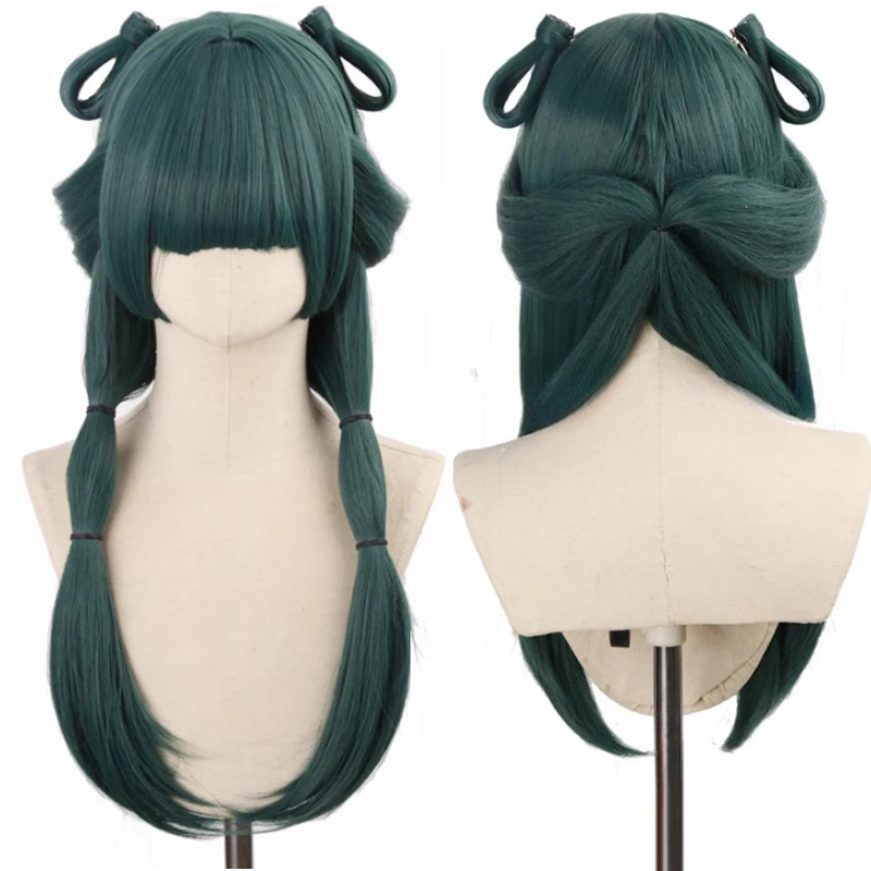 In Stock Maomao Cosplay Wig Anime  Apothecary Diaries Cosplay Accessories Blackish Green Long Hair Mao Mao Cosplay Wig +Wig Cap