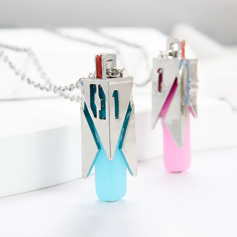 Miku Anime Peripheral Necklace Cartoon Fluorescent Jewelry Pendant Accessories Couple Gifts Fans Collect Birthday Gifts view 2