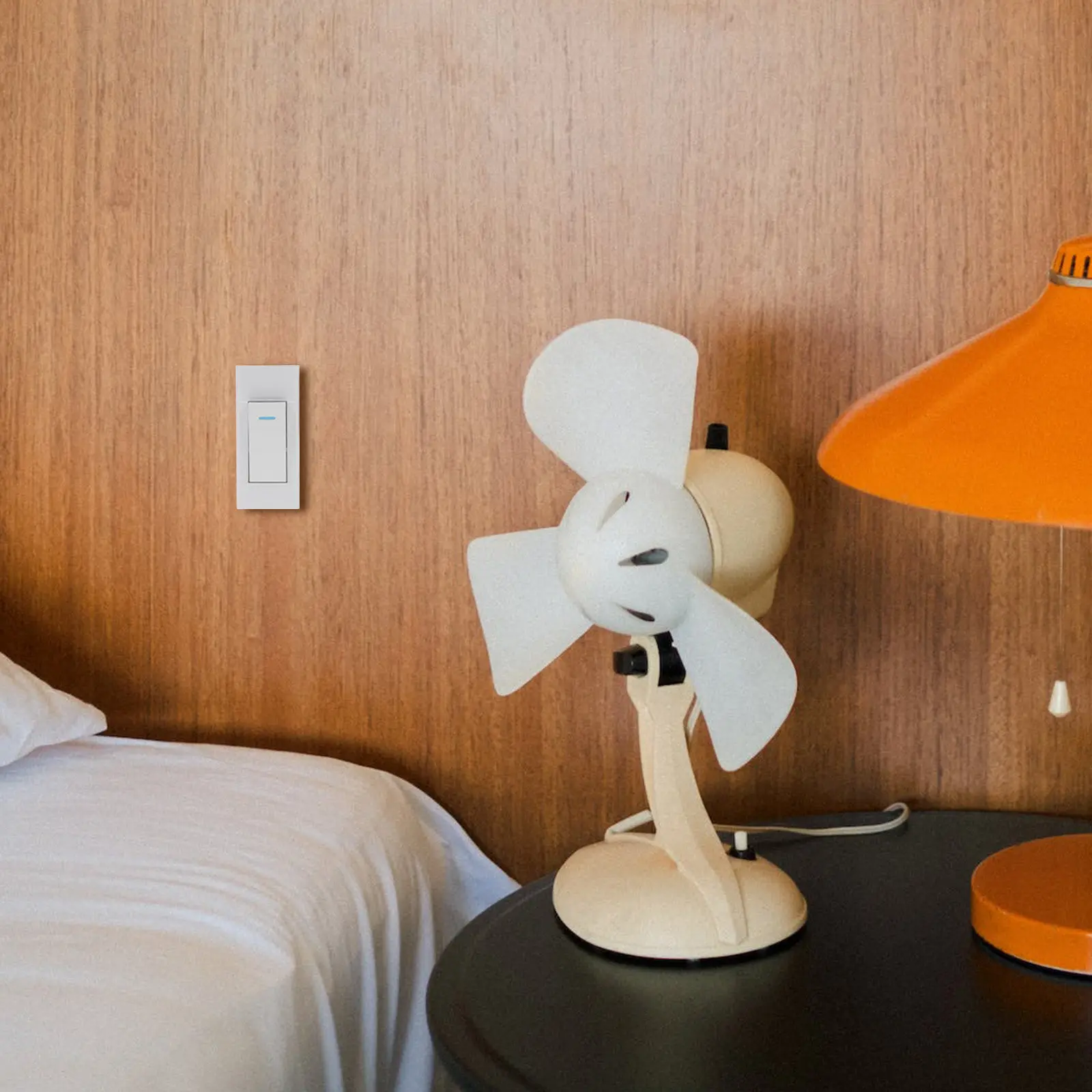Vintage Bedside Lamp Switch Inline Cord Switch for Table Lamp Easy Squeeze Press Design Convenient Night Light Control