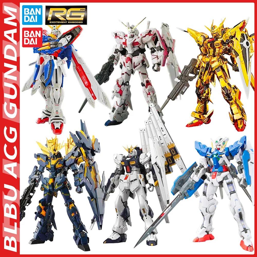 

BLBU ACG Bandai RG RX-78-2 WING UNICORN GOD GUNDAM ASTRAY EXIA EPYON SAZABI Anime Original Model Toy Action Figure Boys Gift