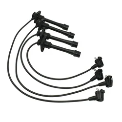 4Pcs Spark Plug Wires Set Silicone Ignition Cable Kit 90919-22327 Toyota Corolla 1993-1997 1.8L