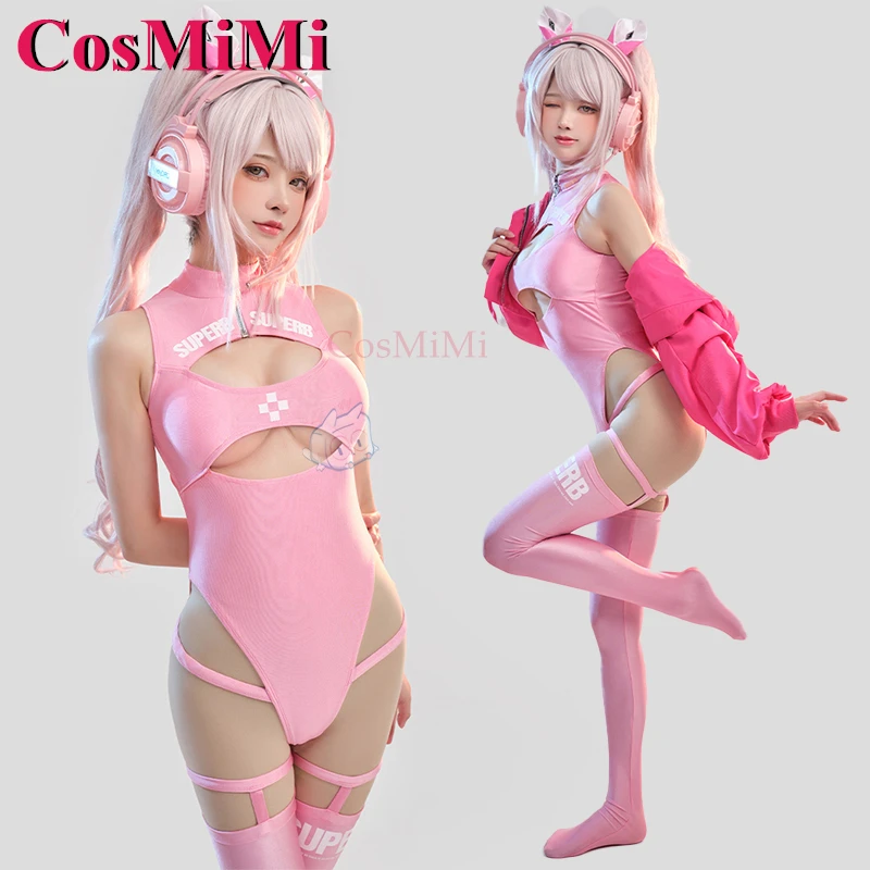 CosMiMi 인기 게임 NIKKE 앨리스 코스프레 코스튬, 스위트 니티 섹시 버니 걸 점프수트, 여성 카니발 파티, 역할 놀이 의류 S-XL