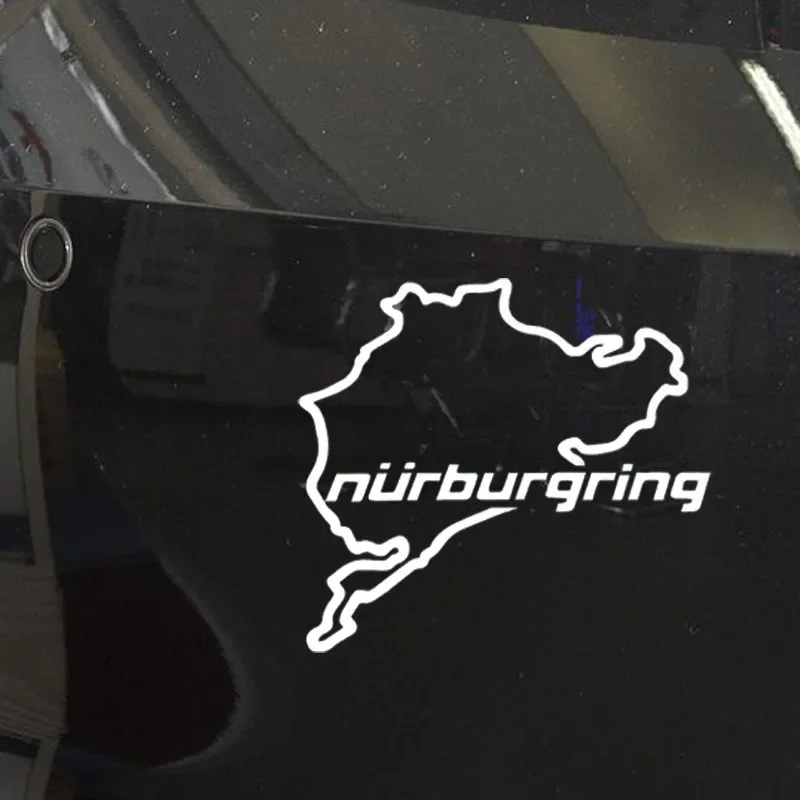 1pc Nurburgring Race Track 2D Flat Vinyl Sticker Waterproof UV Resistant Decal for Car Motorcycle Exterior Decor