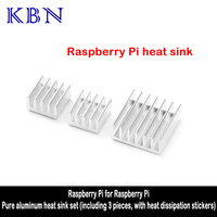 3PCS Adhesive Raspberry Pi Heatsink Cooler Pure Aluminum Heat Sink Set Kit Radiator For Cooling Raspberry Pi 2 B