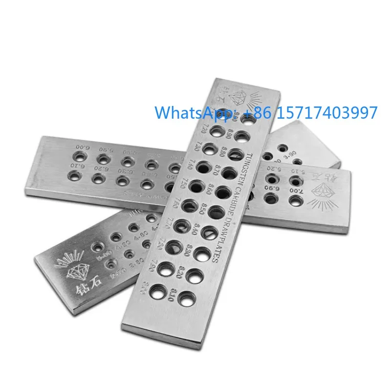 

1 шт., ювелирная стальная проволока, пластина для рисования, портативный инструмент для изготовления ювелирных изделий с круглым отверстием