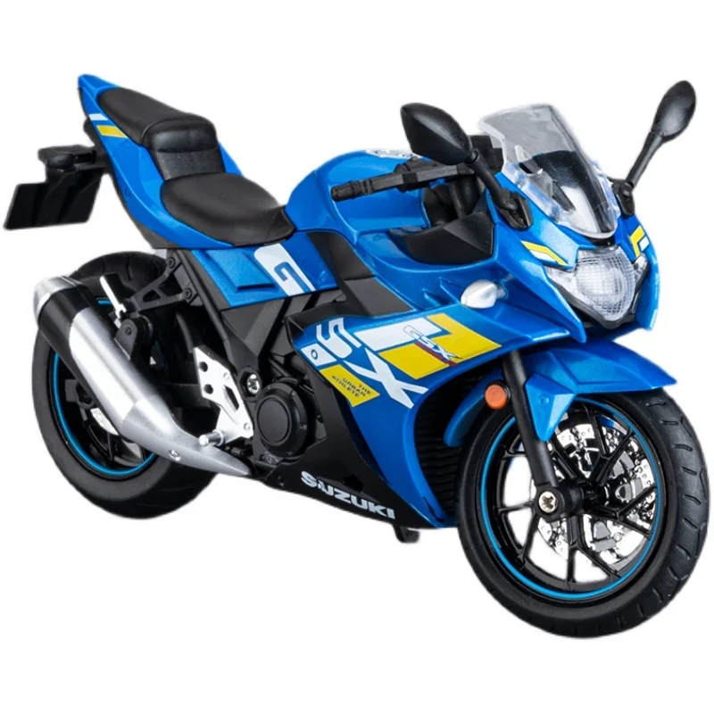 1:12 سوزوكي GSX250R سبائك يموت يلقي دراجة نارية نموذج لعبة سيارة جمع الصوت والضوء قبالة الطريق أوتوسيكل اللعب سيارة