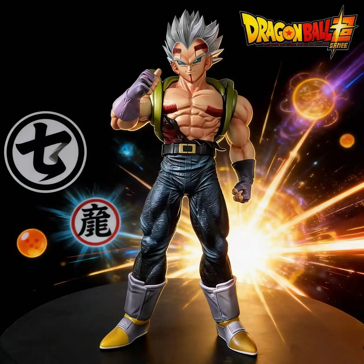 

Фигурка Dragon Ball Z: Супер Бэби Вегета (SSJ3) в форме Звездных тропов, 30 см, подвижная, из ПВХ, для битв, любимая игрушка, подарок
