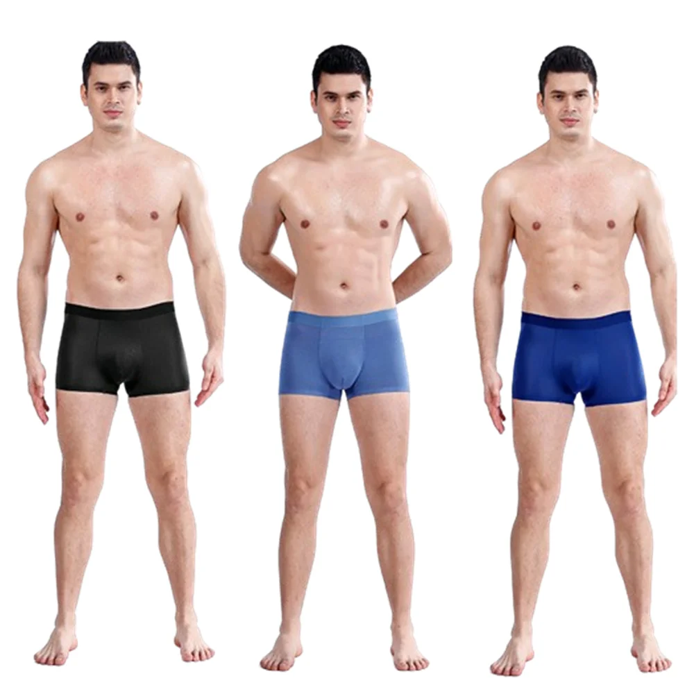 4 Pcs Big Size Underwear For Men Plus Panties Boxer Oversized Sexy Underpants Large Undies Loose Shorts  XL 2XL 3XL 4XL 5XL 6XL