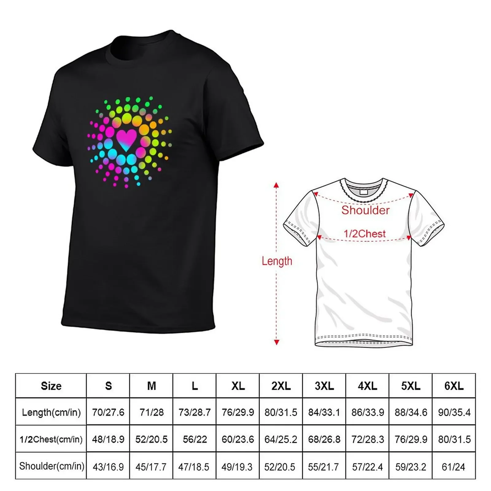 Colorful Loveparade logo T-Shirt shirts graphic blue archive cotton t shirt men