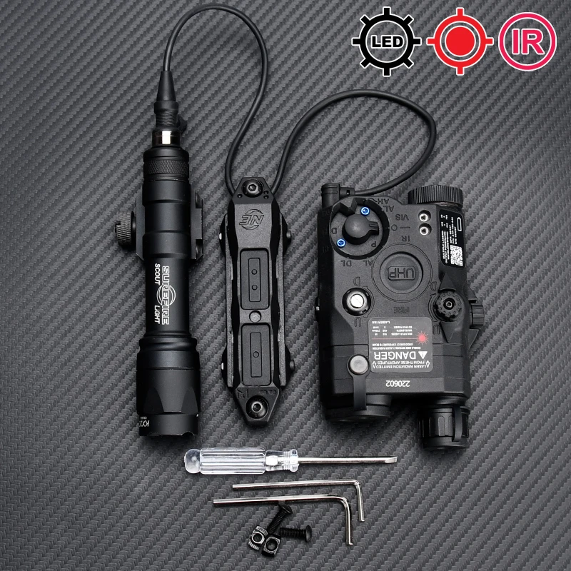 WADSN Peq15 indicator PEQ 15 box M600C flashlight dual control rat tail M600 tactical flashlight image 3