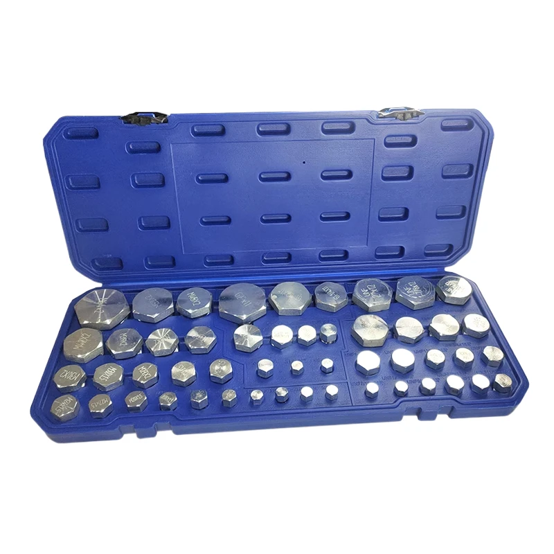 

XOJOX Measurement Tool Box 50 Pieces Set Hydraulic Oil Pipe Gauge Metric British American System W Thread Internal Thread