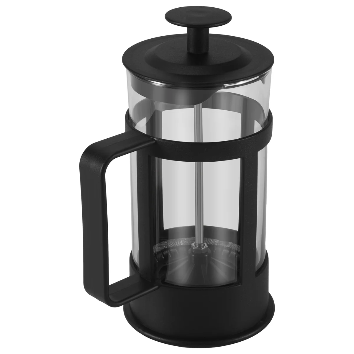 French Press Coffee & Tea Maker 12Oz, Thickened Borosilicate Glass Coffee Press Rust-Free and Dishwasher Safe HOT