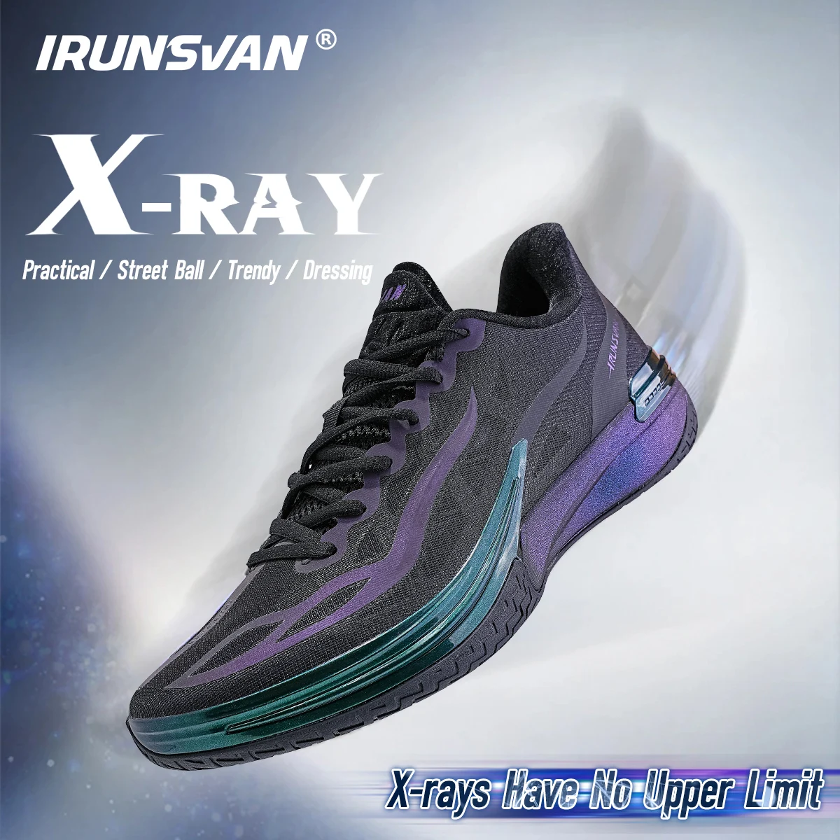 IRUNSVAN T800 Dual Mode Carbon Plate Basketball Shoes with Nitrogen Foam Wear-Resistant Rubber Lightweight TPU Stabilizer Suppor