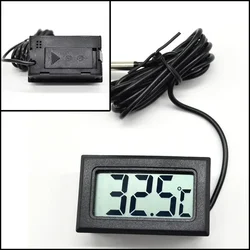 Mini LCD Digital Thermometer Temperature Meter Tester Gauge W/ Waterproof Probe Refrigerator Fridge Thermometer