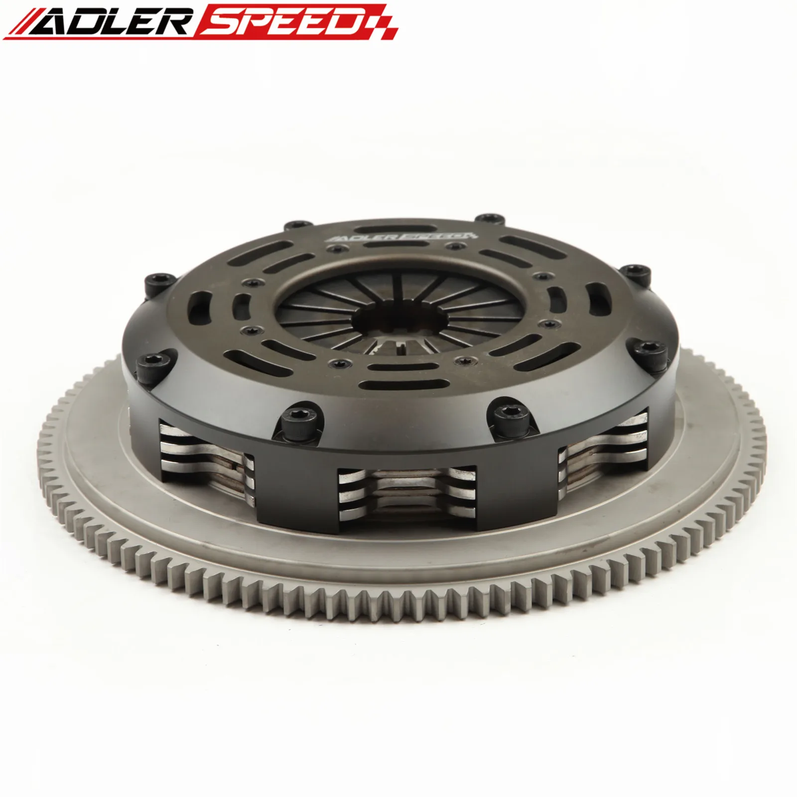 

ADLERSPEED RACING CLUTCH TRIPLE DISC KIT +FLYWHEEL FOR 1989 - 4/1992 Plymouth Laser RS Turbo 2.0L FWD 6-Bolt