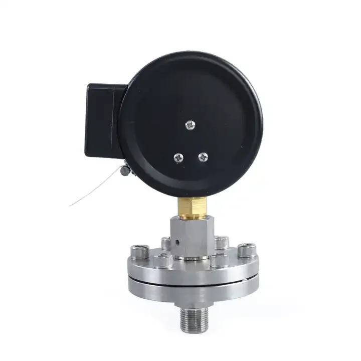 0-10bar Manometer With Switch Stainless Steel 304 Diaphragm Pressure Gauge Electric Contact