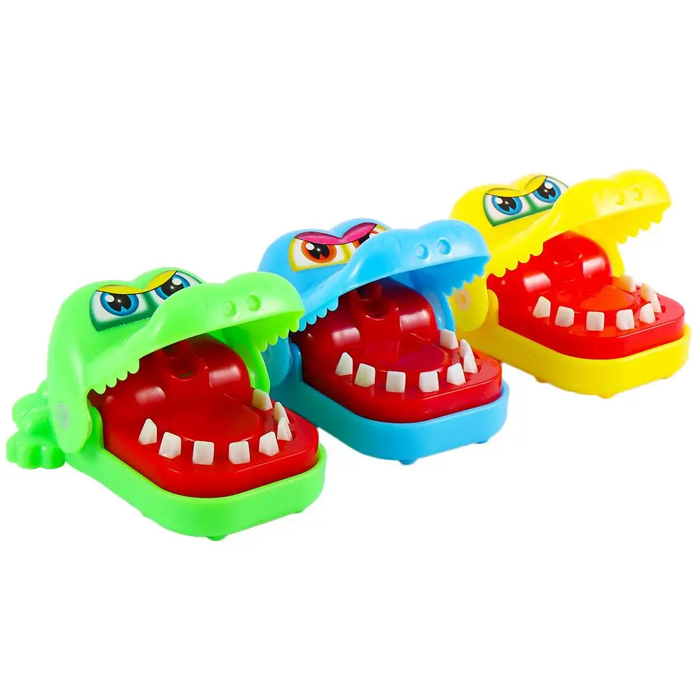 Jeu de morsure de doigt de dentiste pour enfants, jouet de crocodile populaire, cadeau de famille drôle pour les enfants, blague à grande bouche, gags