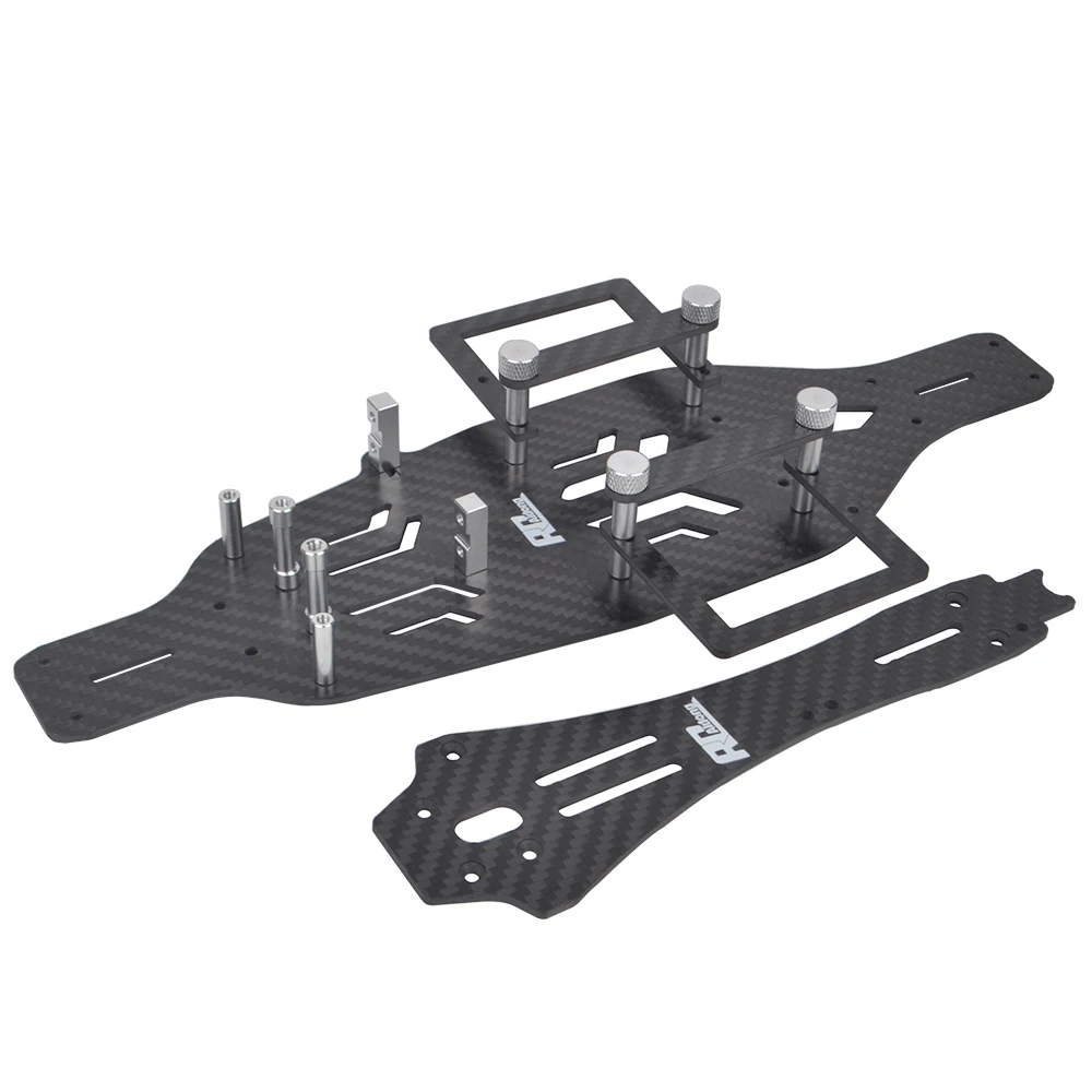 

Carbon Lower Deck Chassis Frame Kit for 1/10 Tamiya TA03RS Upgrades Parts